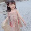 Váy hai dây hoa nhí cho bé gái